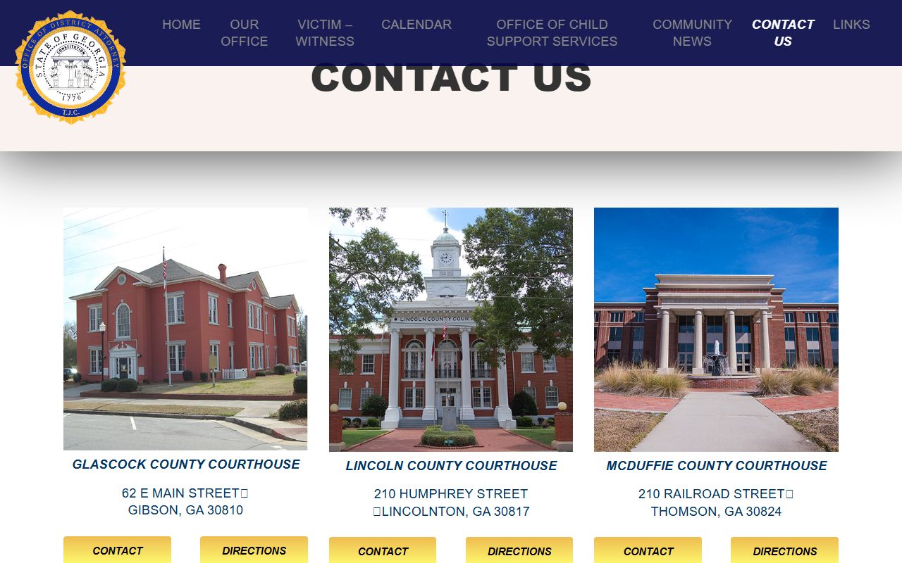 Lincoln County criminal court records Toombs Circuit DA contact