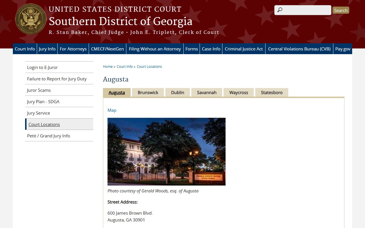 Lincoln County Superior Court Augusta federal division context