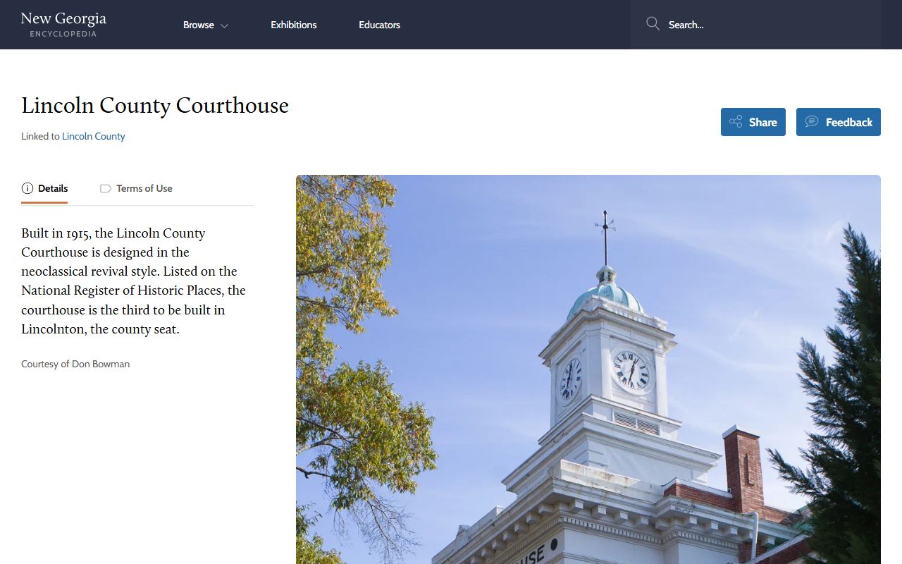 Lincoln County court records historic courthouse media