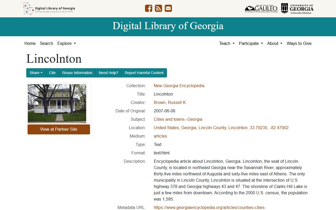 Lincoln County court records Lincolnton local context