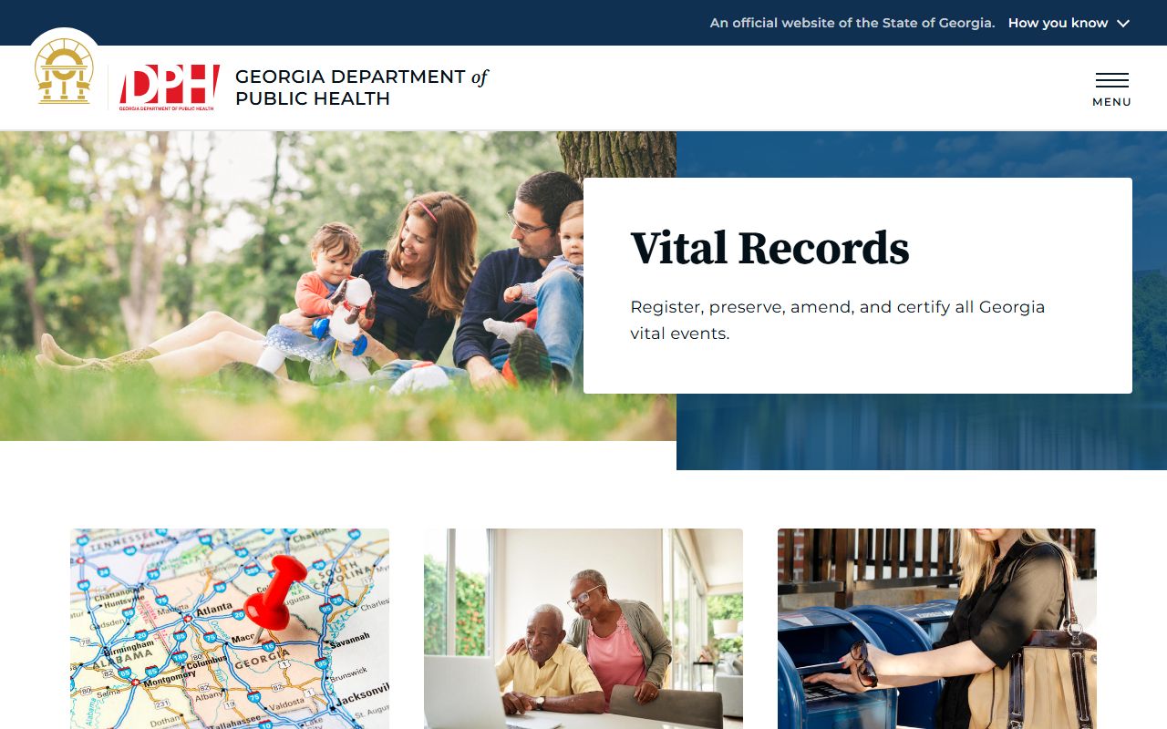 Lincoln County marriage and divorce records Georgia DPH vital records page